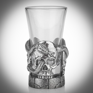 Pewter Skull Shot Glass