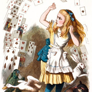 Card - Alice in Wonderland - Shower of Cards